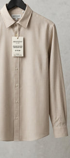 Premium Cream Beige Formal Shirt for Men | Soft Cotton Stylish Fit