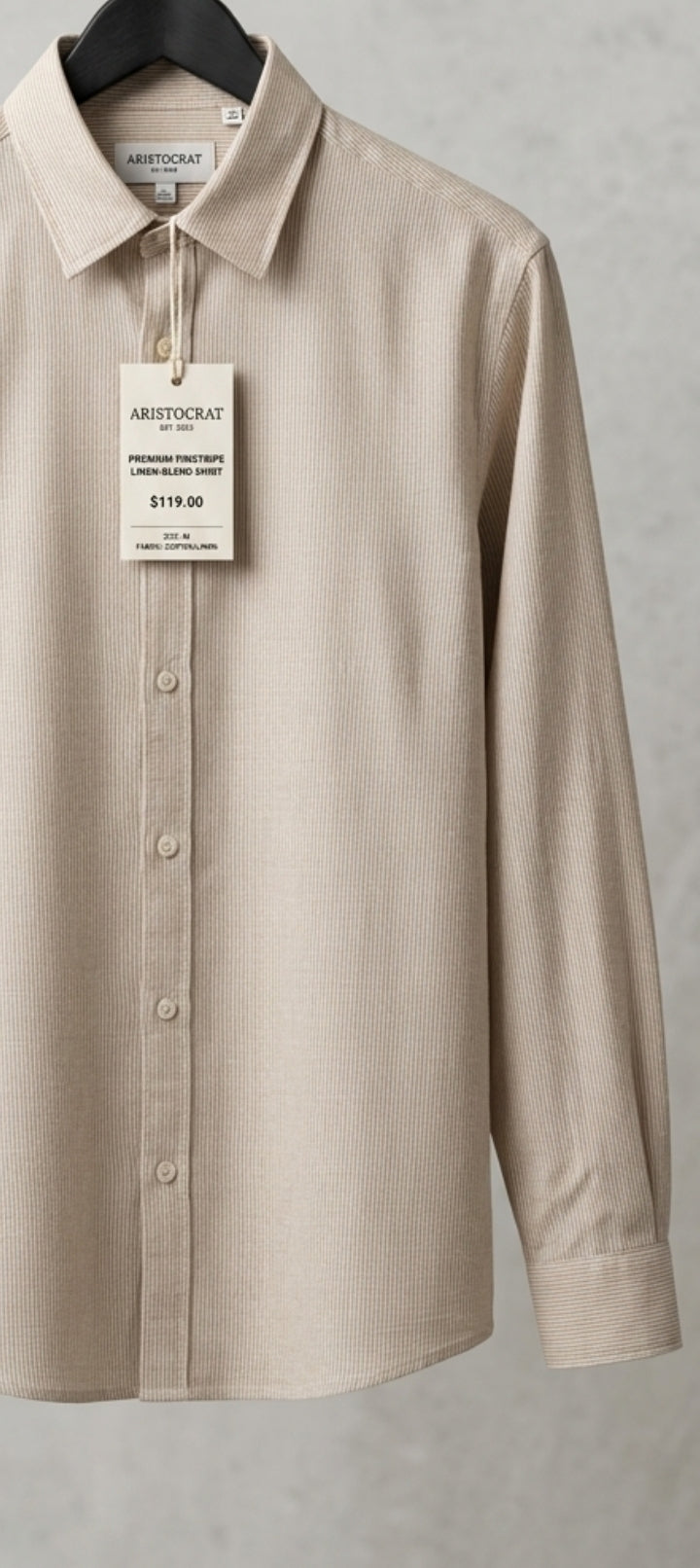 Premium Cream Beige Formal Shirt for Men | Soft Cotton Stylish Fit