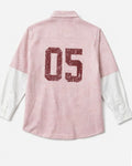 Vintage Micro-Check Boxy Shirt (Pink/White)