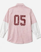 Vintage Micro-Check Boxy Shirt (Pink/White)