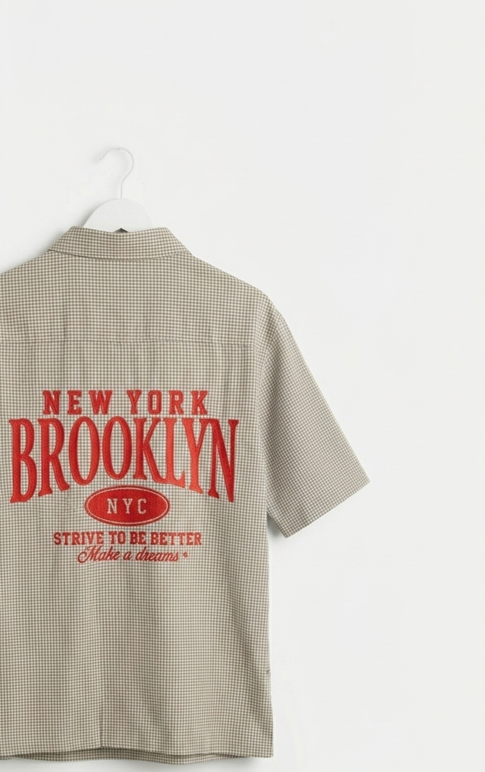 Grey Streetwear Half Sleeve Shirt | Casual vintage Shirt