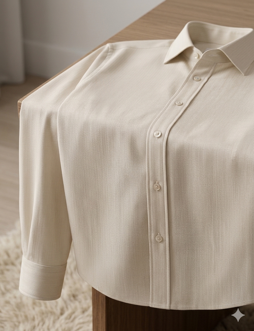 Premium Cream Beige Formal Shirt for Men | Soft Cotton Stylish Fit