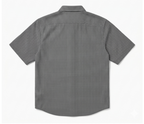 Men's Grey/black Half Sleeve Shirt with Red Cherry Embroidery