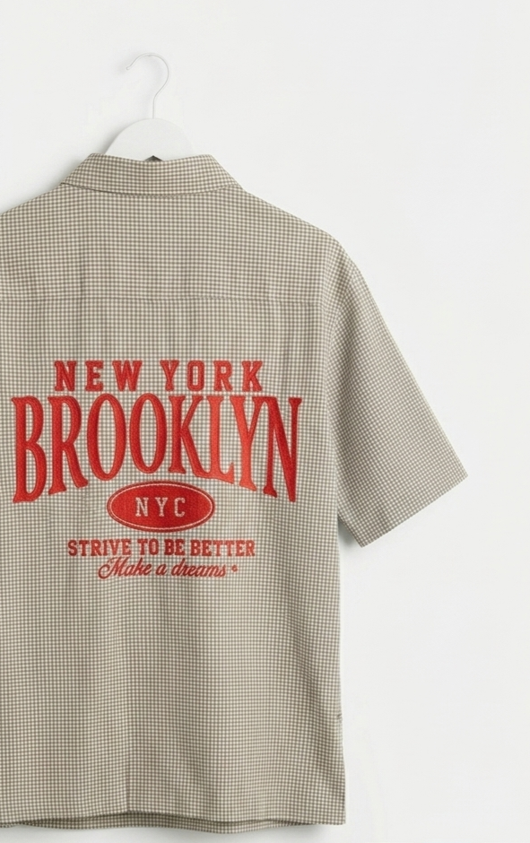 Grey Streetwear Half Sleeve Shirt | Casual vintage Shirt